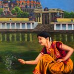 sprinkling-water-temple-art-painting