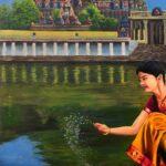sprinkling-water-temple-art-painting