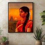 sun-rise-temple-art-painting
