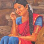 tamil-traditional-woman-smile-in-steps
