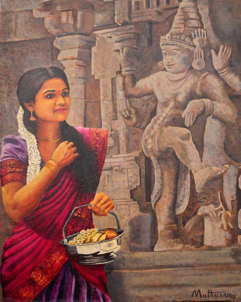 traditional-women-painting-praying-to-god